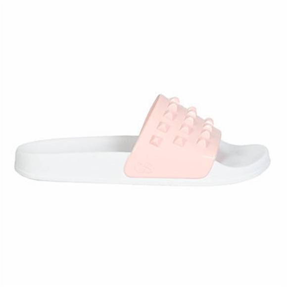 CARMEN SOL Shoes - NEW CARMEN SOL franco white slides in baby pink